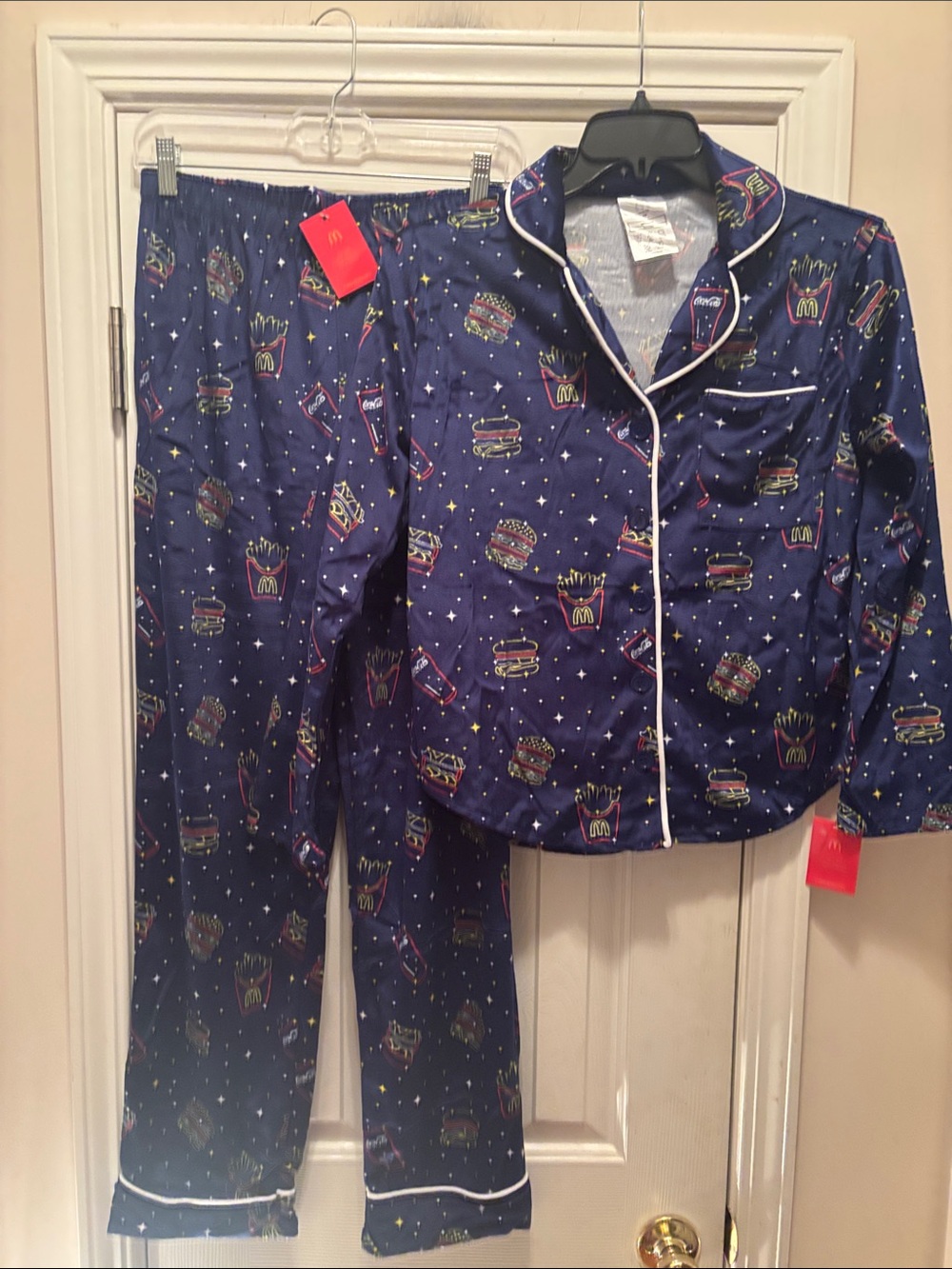 NWT McDonald's Navy Womens Pajama Set